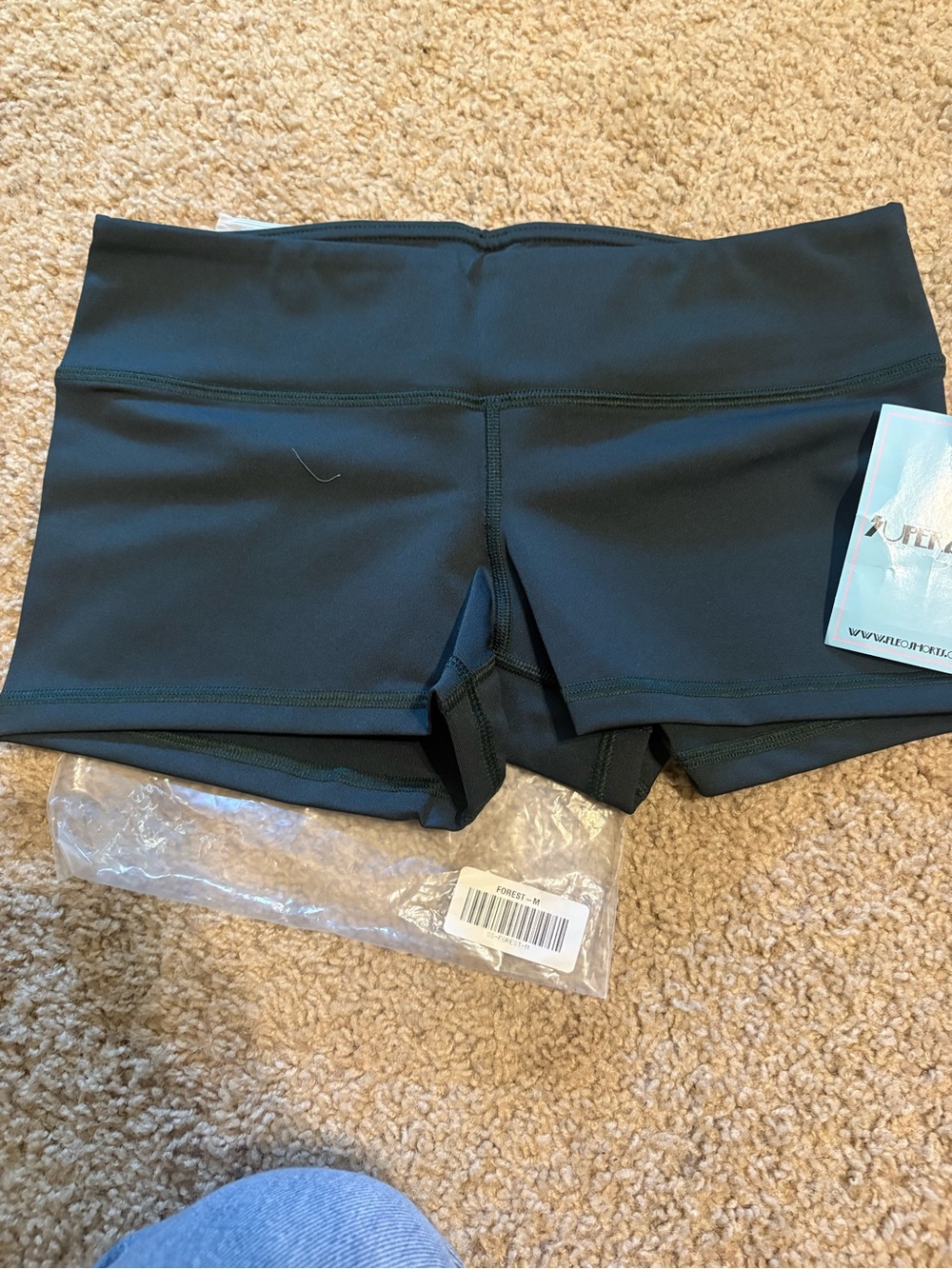 Fleo Black High-Waist Athletic Shorts